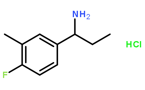 (1S)-1-(4-氟-3-甲基苯基)丙胺鹽酸鹽