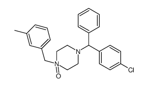 4-[(4-chlorophenyl)-phenylmethyl]-1-[(3-methylphenyl)methyl]-1-oxidopiperazin-1-ium
