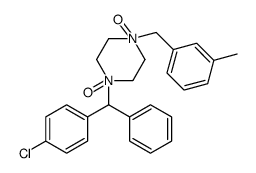 1-[(4-chlorophenyl)-phenylmethyl]-4-[(3-methylphenyl)methyl]-1,4-dioxidopiperazine-1,4-diium