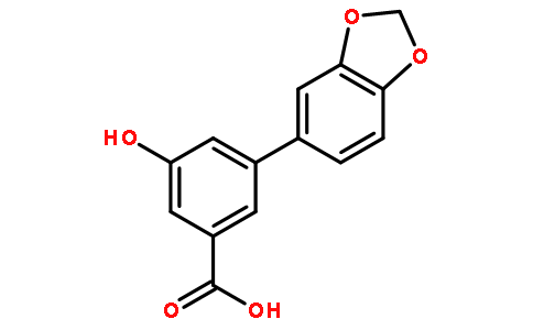 3-(苯并[d][1,3]二氧代l-5-基)-5-羟基苯甲酸