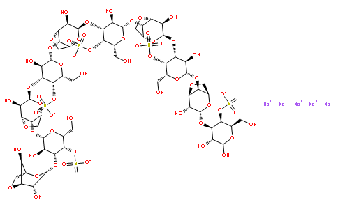 Neocarradecaose-41,3,5,7,9-penta-O-sulfate sodium salt