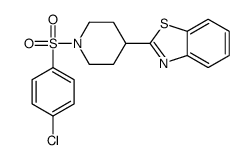 Piperidine, 4-(2-benzothiazolyl)-1-[(4-chlorophenyl)sulfonyl]- (9CI)