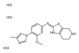 N-[3-methoxy-4-(4-methylimidazol-1-yl)phenyl]-4,5,6,7-tetrahydro-[1,3]thiazolo[5,4-c]pyridin-2-amine,trihydrochloride