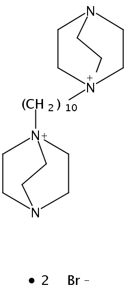 1,1'-(癸烷-1,10-二基)双[4-氮杂-1-氮鎓双环[2.2.2]辛烷]二溴盐