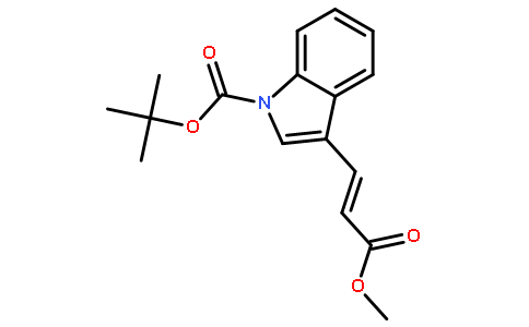 3-(2-甲氧基羰基乙烯基)-吲哚-1-羧酸叔丁酯
