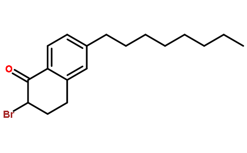 2-溴-3,4-二氢-6-辛基-1(2H)-萘酮