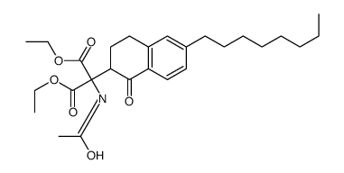 diethyl 2-acetamido-2-(6-octyl-1-oxo-3,4-dihydro-2H-naphthalen-2-yl)propanedioate