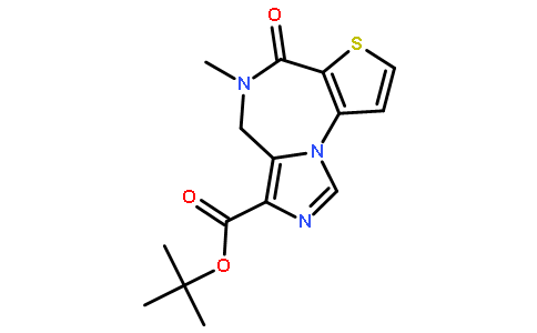 5,6-二氢-5-甲基-6-氧代-4H-i咪唑并[1,5-a]噻吩并[2,3-f][1,4]二氮杂-3-羧酸 1,1-二甲基乙酯