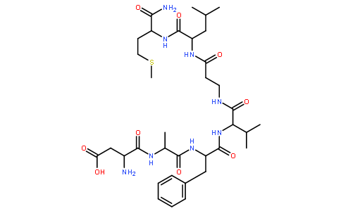 ASP-ALA-PHE-VAL-Β-ALA-LEU-MET-NH2