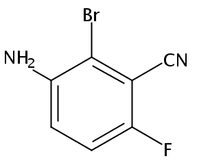 2-溴-3-氨基-6-氟苯甲腈