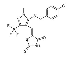 4-Thiazolidinone, 5-[[5-[[(4-chlorophenyl)methyl]thio]-1-methyl-3-(trifluoromethyl)-1H-pyrazol-4-yl]methylene]-2-thioxo