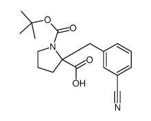 (2S)-2-[(3-cyanophenyl)methyl]-1-[(2-methylpropan-2-yl)oxycarbonyl]pyrrolidine-2-carboxylic acid