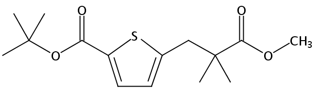 tert-Butyl 5-(3-methoxy-2,2-dimethyl-3-oxopropyl)thiophene-2-carboxylate