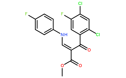 2-(2,4-二氯-5-氟苯甲酰基)-3-对氟苯胺基丙烯酸甲酯