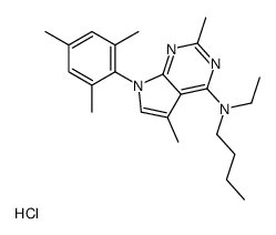 N-丁基-N-乙基-2,5-二甲基-7-(2,4,6-三甲基苯基)-7H-吡咯[2,3-D]嘧啶-4-胺盐酸盐