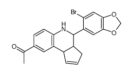 1-((3aS,4R,9bR)-4-(6-溴苯并[d][1,3]二氧代l-5-基)-3a,4,5,9b-四氢-3H-环戊并[c]喹啉-8-基)乙酮