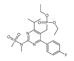 N-[5-(diethoxyphosphorylmethyl)-4-(4-fluorophenyl)-6-propan-2-ylpyrimidin-2-yl]-N-methylmethanesulfonamide