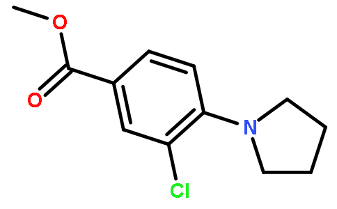 3-氯-4-(1-吡咯烷)苯甲酸甲酯