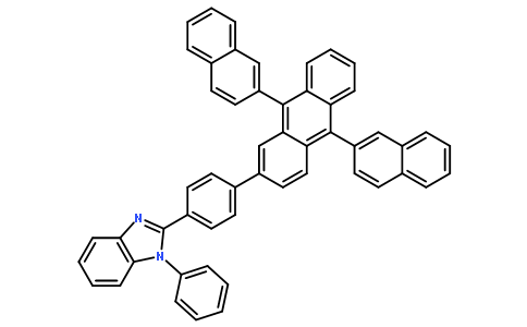 2-(4-(9,10-二(萘-2-基)蒽-2-基)苯基)-1-苯基-1H-苯并[d]咪唑