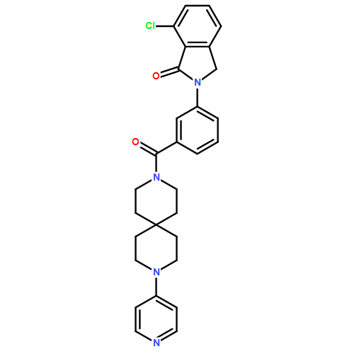 7-氯-2-[3-[[9-(吡啶-4-基)-3,9-二氮杂螺[5.5]十一烷-3-基]羰基]苯基]-2,3-二氢异吲哚-1-酮