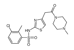 3-氯-2-甲基-n-(4-(2-(4-甲基哌嗪-1-基)-2-氧代乙基)噻唑-2-基)苯磺酰胺