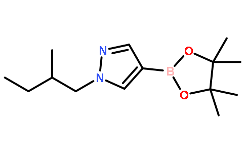 1-(2-甲基丁基)-4-(4,4,5,5-四甲基-1,3,2-二噁硼烷-2-基)-1H-吡唑