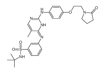 N-tert-butyl-3-[[5-methyl-2-[4-[2-(2-oxopyrrolidin-1-yl)ethoxy]anilino]pyrimidin-4-yl]amino]benzenesulfonamide