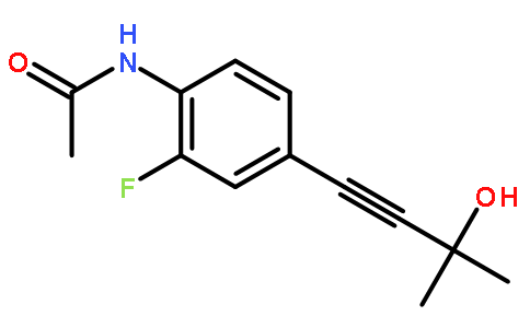 N-乙酰基-2-氟-4-(3-羟基-3-甲基-1-丁炔)苯胺