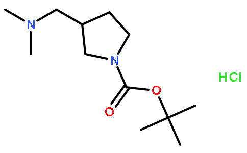 1-​Pyrrolidinecarboxyli​c acid, 3-​[(dimethylamino)​methyl]​-​, 1,​1-​dimethylethyl ester, hydrochloride (1:1)​, (3S)​-