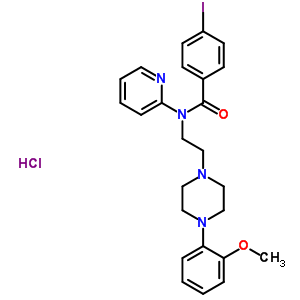 4-碘-N-[2-[4-(甲氧苯基)-1-哌嗪基]乙基]-N-(2-吡啶基)苯酰胺盐酸盐