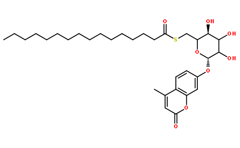 4-甲基香豆素基-6-硫-十六酰基-β-D-吡喃葡萄糖苷