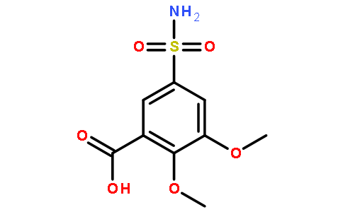 2,3-二甲氧基-5-磺酰胺基苯甲酸