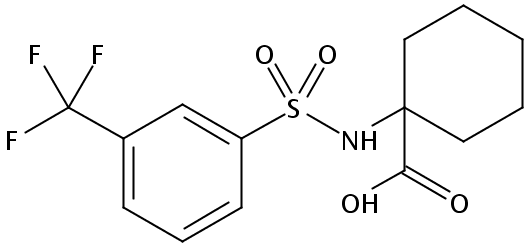 1-[3-(三氟甲基)苯磺酰基氨基]环己烷甲酸