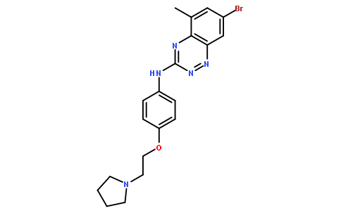 7-溴-5-甲基-n-(4-(2-(吡咯烷-1-基)乙氧基)苯基)苯并[e][1,2,4]噻嗪-3-胺