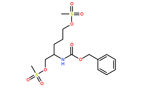 [(1R)-4-[(甲基磺酰基)氧基]-1-[[(甲基磺酰基)氧基]甲基]丁基]氨基甲酸苯基甲酯