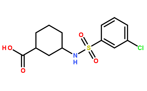 3-{[(3-Chlorophenyl)sulfonyl]amino}cyclohexanecarboxylic acid