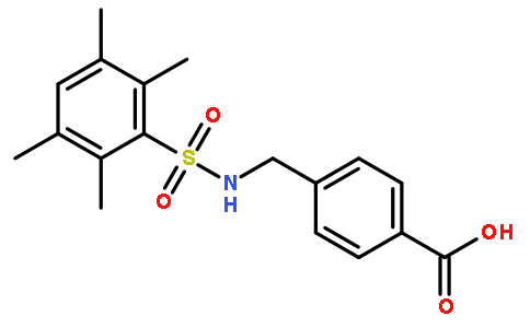 4-[[(2,3,5,6-tetramethylphenyl)sulfonylamino]methyl]benzoic acid