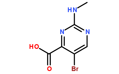 5-溴-2-(甲基氨基)嘧啶-4-羧酸