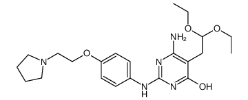 6-氨基-5-(2,2-二乙氧基乙基)-2-((4-(2-(吡咯烷-1-基)乙氧基)苯基)氨基)嘧啶-4(3h)-酮