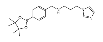 N-[(3-1H-咪唑-1-基)丙基]-4-(4,4,5,5-四甲基[1,3,2]二氧杂戊硼烷-2-基)苄胺