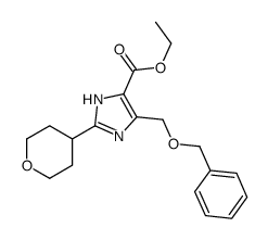 ethyl 2-(oxan-4-yl)-5-(phenylmethoxymethyl)-1H-imidazole-4-carboxylate