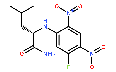 Nα-(5-氟-2,4-二硝基苯基)-L-亮氨酰胺[用于旋光纯度测定的高效液相色谱标记试剂]