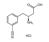 (S)-3-氨基-4-(3-氰基苯基)丁酸盐酸盐