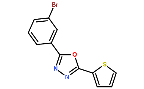 2-(3-溴苯基)-5-(噻吩-2-基)-1,3,4-噁二唑