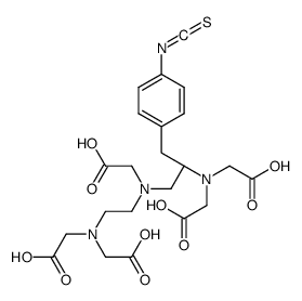 2-[2-[bis(carboxymethyl)amino]ethyl-[(2S)-2-[bis(carboxymethyl)amino]-3-(4-isothiocyanatophenyl)propyl]amino]acetic acid