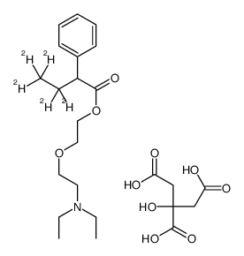 2-[2-(diethylamino)ethoxy]ethyl 3,3,4,4,4-pentadeuterio-2-phenylbutanoate,2-hydroxypropane-1,2,3-tricarboxylic acid