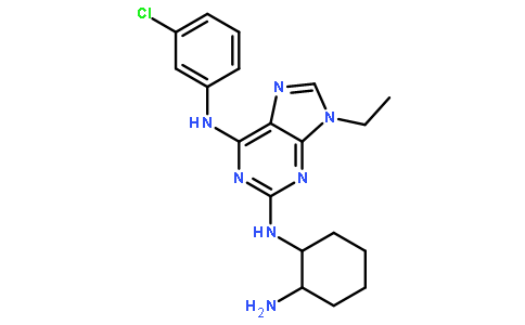 N2-(顺-2-氨基环己基)-N6-(3-氯苯基)-9-乙基-9H-嘌呤-2,6-二胺