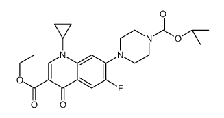 ethyl 1-cyclopropyl-6-fluoro-7-[4-[(2-methylpropan-2-yl)oxycarbonyl]piperazin-1-yl]-4-oxoquinoline-3-carboxylate