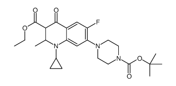 ethyl 1-cyclopropyl-6-fluoro-2-methyl-7-[4-[(2-methylpropan-2-yl)oxycarbonyl]piperazin-1-yl]-4-oxo-2,3-dihydroquinoline-3-carboxylate