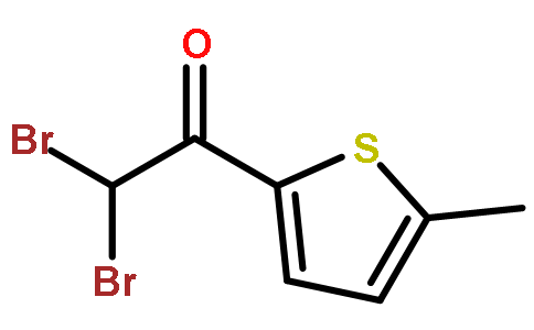 2,2-二溴-1-(5-甲基-噻吩-2-基)-乙酮